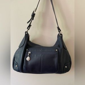 Blue Navy Hexagona Purse